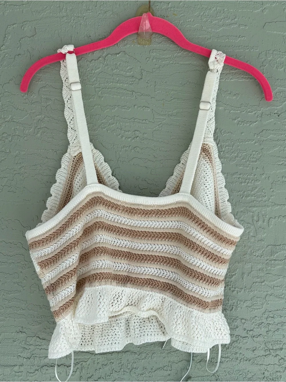 Madden NYC Crochet Tank Top and Shorts Set - Size XL
